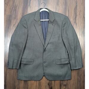 Pronto Uomo Men's Silk Wool Blend Birdseye Blazer Sport Jacket 42S Dark Navy